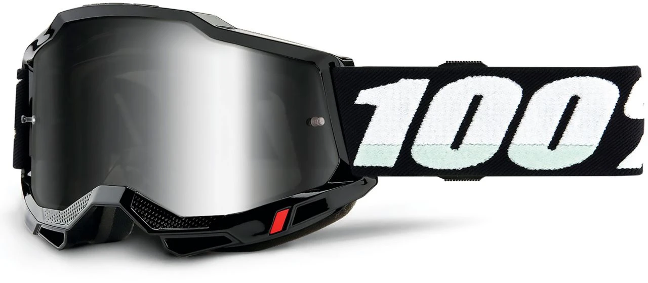 100% Accuri 2 (Mirror Lens) Black - Máscara Dirt | Bike-Discount