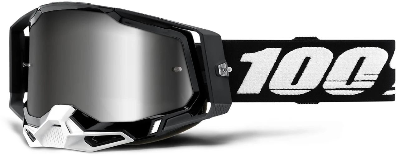 100% Racecraft 2 (Mirror Lens) Black - Máscara Dirt | Bike-Discount
