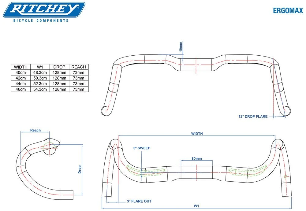 Ritchey Manillar Comp ErgoMax Manillar - 31.8 | Bike-Discount - Imagen 2
