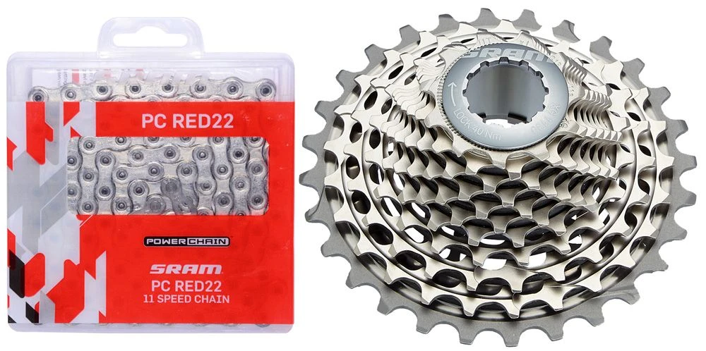 SRAM Juego De Desgaste Rojo XG-1190 Cassette+PC Cadena Roja 11 Velocidades 11 Velocidades | Bike-Discount