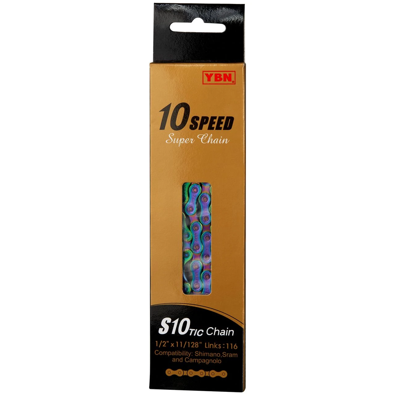 YBN Cadena De 10 Velocidades S10-TIC Cadena 10 Velocidades | Bike-Discount - Imagen 2