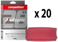 Vittoria Látex De Competición 19/23-622 Tubo De 48mm (20 Piezas) Cámaras 28" | Bike-Discount