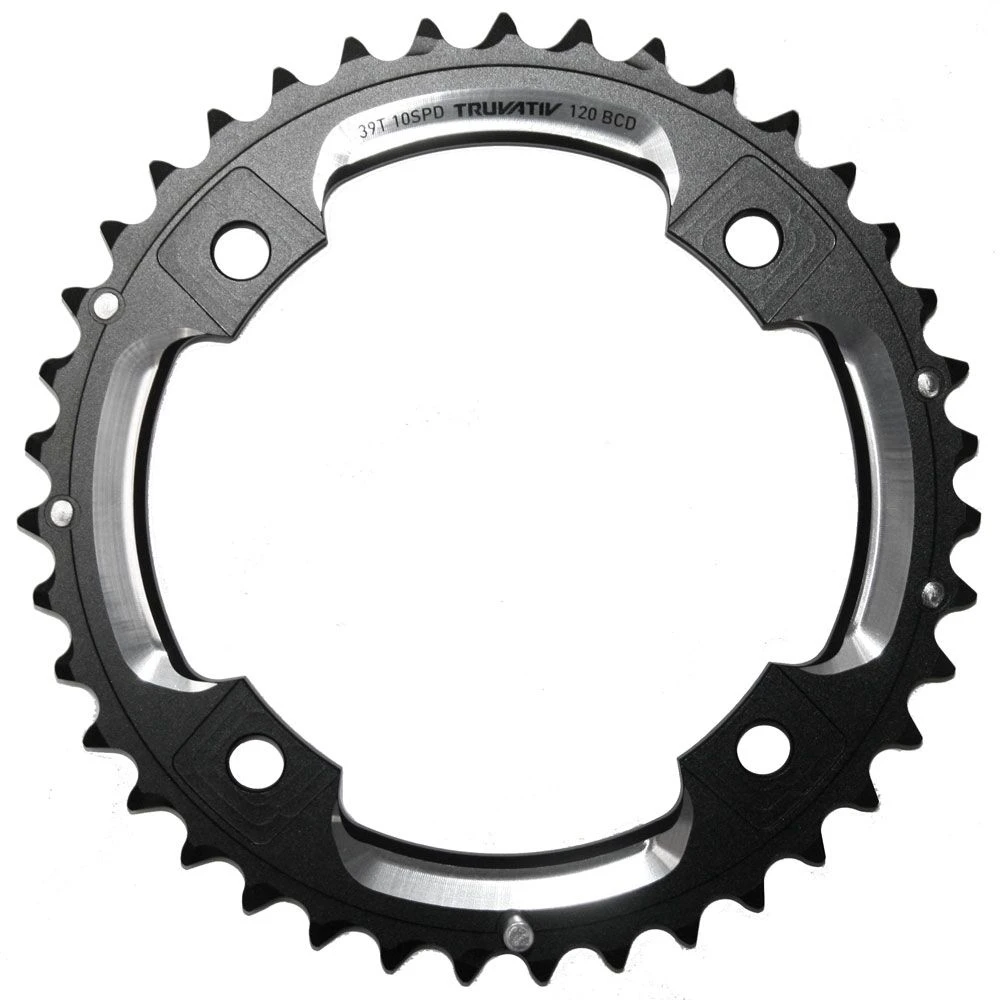 Truvativ Chainring MTB 39T 2x10 120mm BB30 Black 10 Velocidades | Bike-Discount