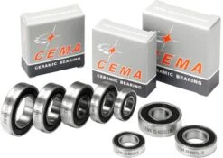 CEMA Rodamiento De Bolas De Cubo 6001 De Cerámica 12 X 28 X 8 Mm Accesorios | Bike-Discount