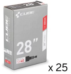 Cube Tubo De Carretera De 28" SV 40 Mm (paquete De Taller De 25 Piezas) Cámaras 28" | Bike-Discount