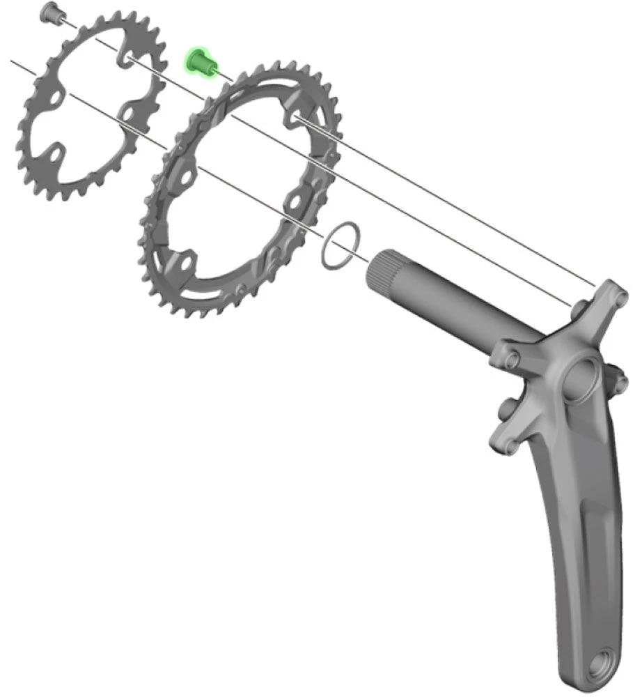 Shimano Tornillos De Plato Para FC-M5100-2/M4100-2 (4 Piezas) Tornillos Para Platos | Bike-Discount - Imagen 2