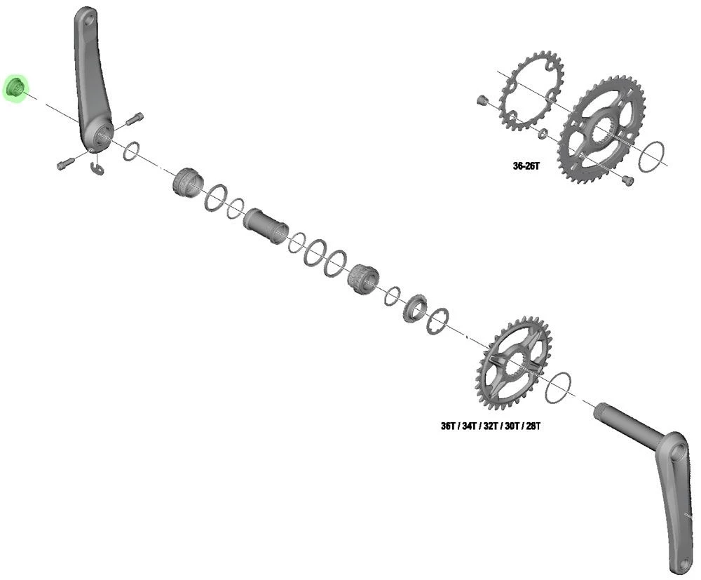 Shimano Perno De Fijación De La Manivela Para FC-M8100 Bielas - Accesorios | Bike-Discount - Imagen 2