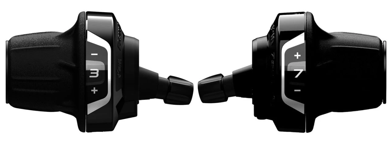 Shimano Juego De Palanca De Cambios TOURNEY SL-RV400 De 3 Velocidades Y 7 Giros Palancas Rotativas | Bike-Discount