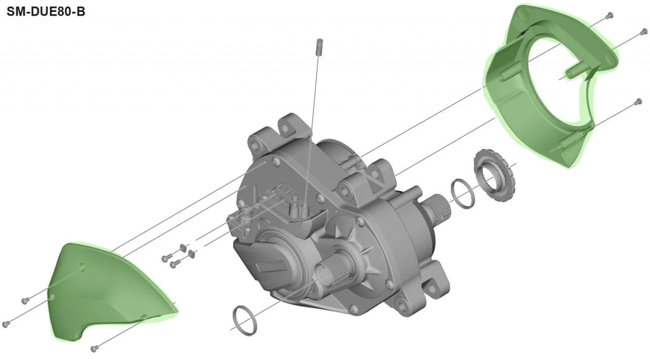 Shimano STEPS SM-DUE80-B Carcasa Para DU-E8000 Tipo-B Cover | Bike-Discount - Imagen 4