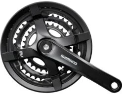 Shimano TOURNEY FC-TY501 Manivela Cuadrada De 6/7/8 Velocidades 48/38/28 Bielas 2/3 X 8-velocidades | Bike-Discount