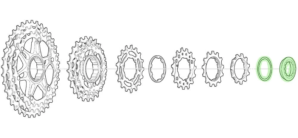 Shimano Anillo De Bloqueo Con Anillo Espaciador Para CS-M771-10 Cassetes - Accesorios | Bike-Discount - Imagen 2