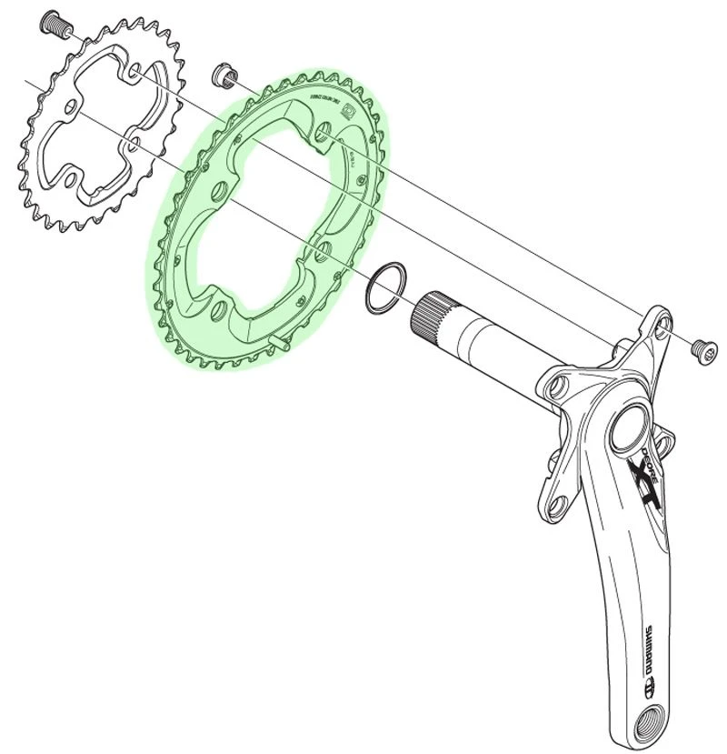 Shimano Plato XT Para FC-M785 40 Dientes (AJ) 10 Velocidades | Bike-Discount - Imagen 2