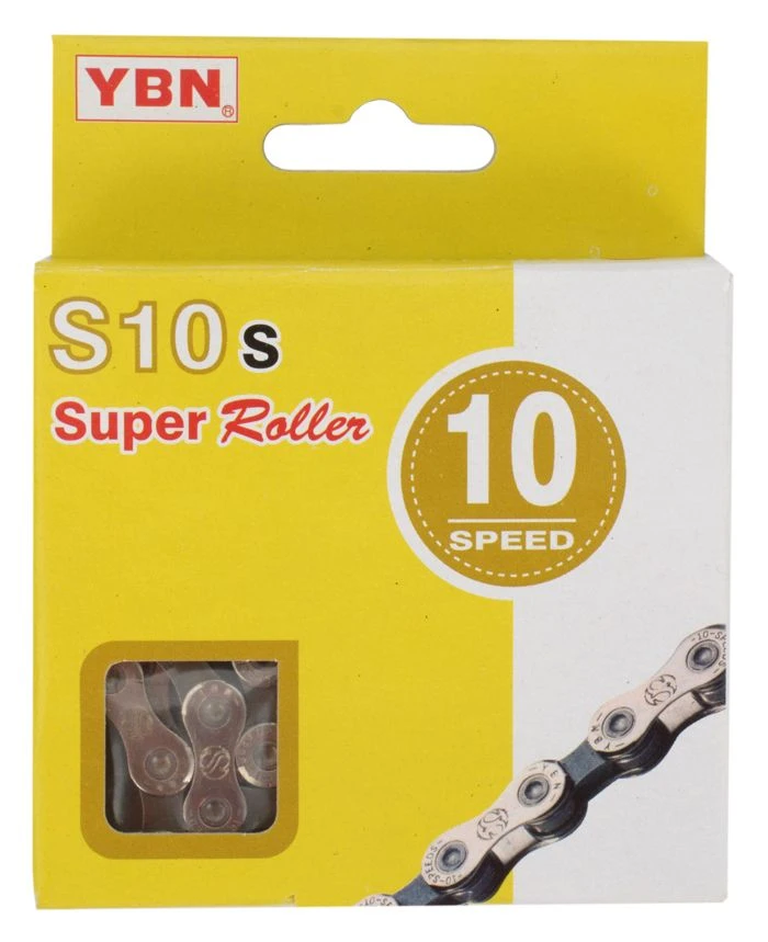 YBN Cadena S10s De 10 Velocidades, Plata/gris Cadena 10 Velocidades | Bike-Discount - Imagen 2