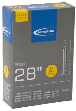 Schwalbe Cámara De Aire SV 20 ExtraLight Para 28 Cámaras 28" | Bike-Discount